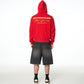 YP TAPE TUPE RIPPED POCKET ZIP UP HOODIE SMALL FIT