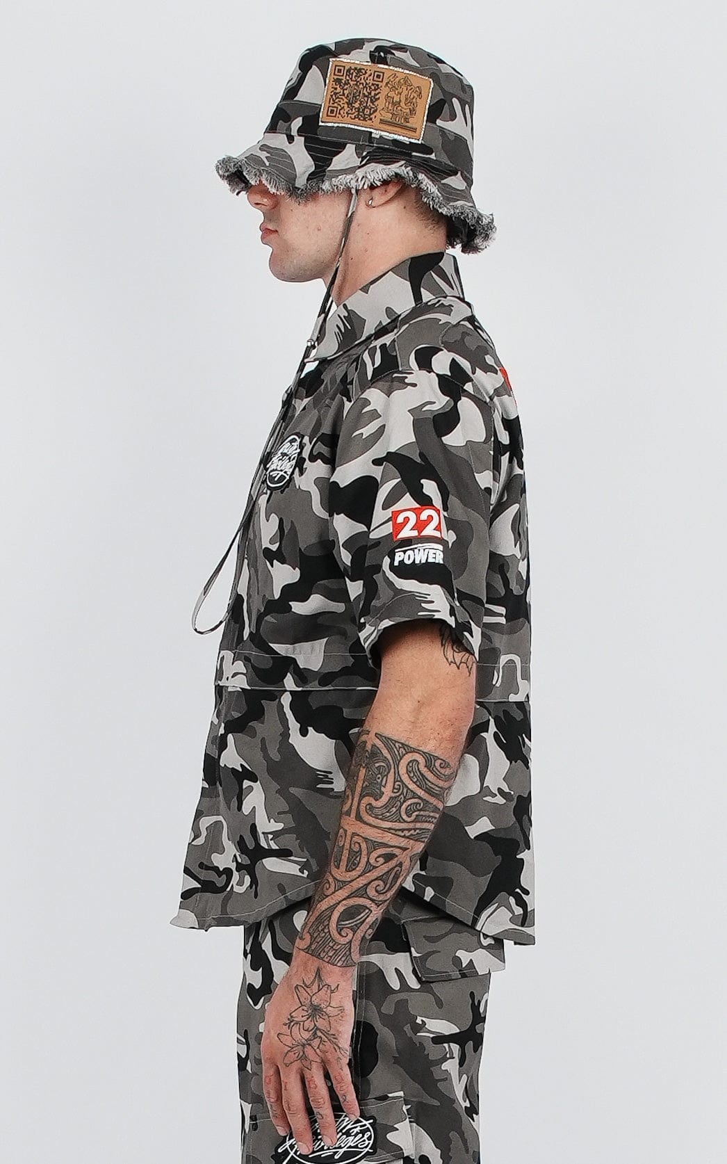 YP CAMO SUIT TOP AND BOTTOM JACKET