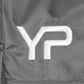 YP OVERSIZE STACKED GRAY TRACKPANTS