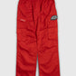 YP OVERSIZE STACKED RED TRACKPANTS