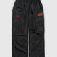 YP OVERSIZE STACKED BLACK TRACKPANTS